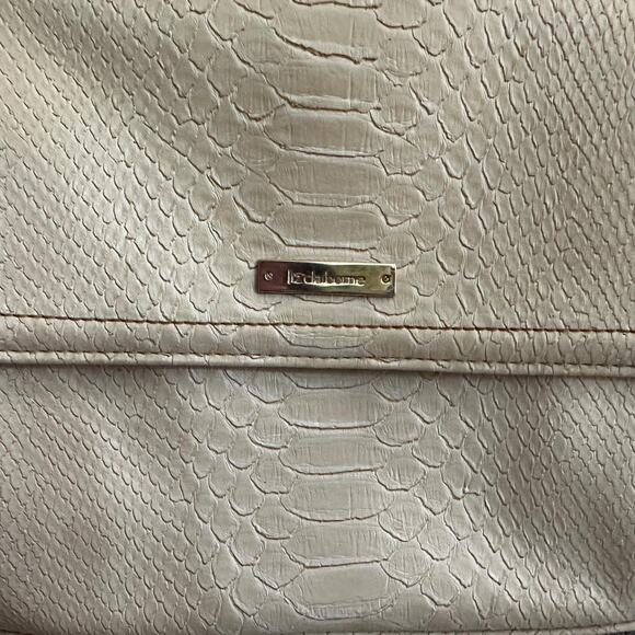 Liz Claiborne Beige Snake Skin Patterned Crossbody Bag - Picture 3 of 6